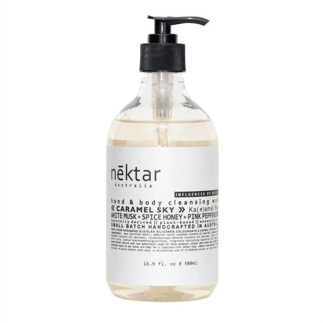 nēktar Caramel Sky Hand & Body Cleansing Wash 500ml