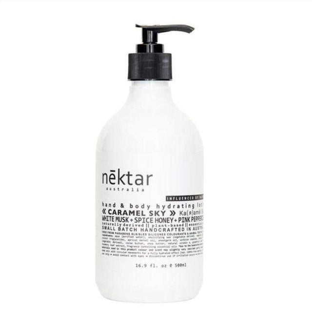 nēktar Caramel Sky Hand & Body Hydrating Lotion 500ml - Cosmetics Fragrance Direct-9351624004075