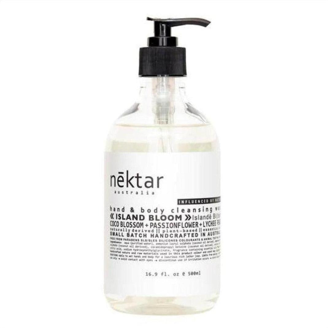 nēktar Island Bloom Hand & Body Cleansing Wash 500ml