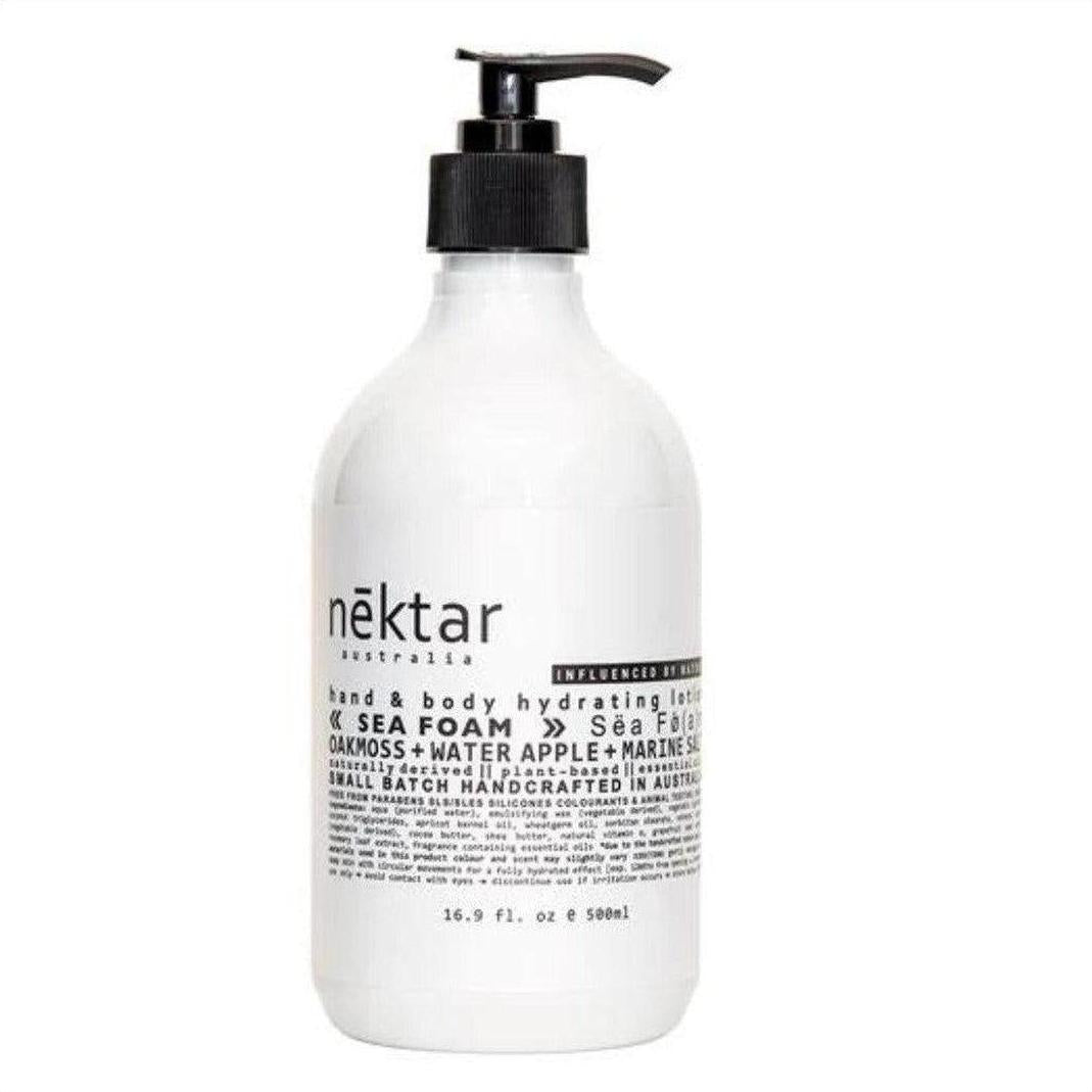 nēktar Sea Foam Hand & Body Hydrating Lotion 500ml