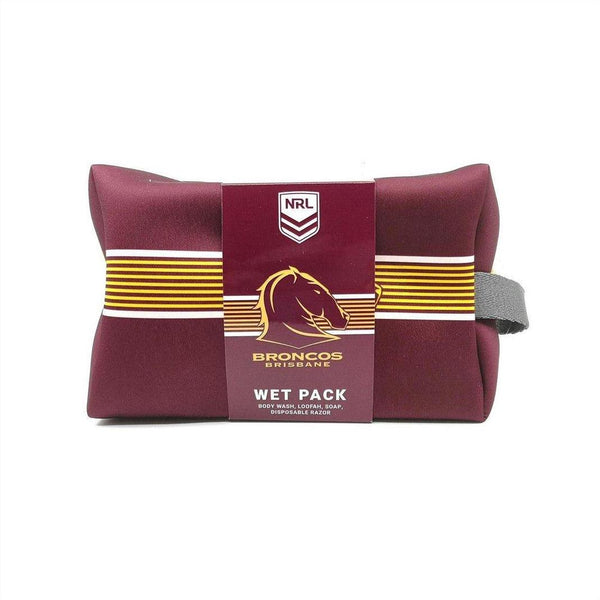 NRL Brisbane Broncos Toiletry Bag Gift Set Cosmetics Fragrance Direct
