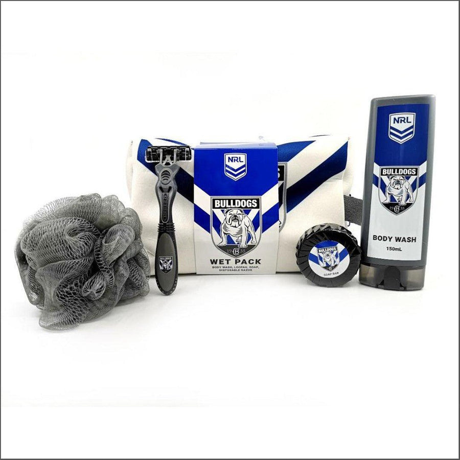 NRL Canterbury Bankstown Bulldogs Toiletry Bag Gift Set - Cosmetics Fragrance Direct-9349830024529