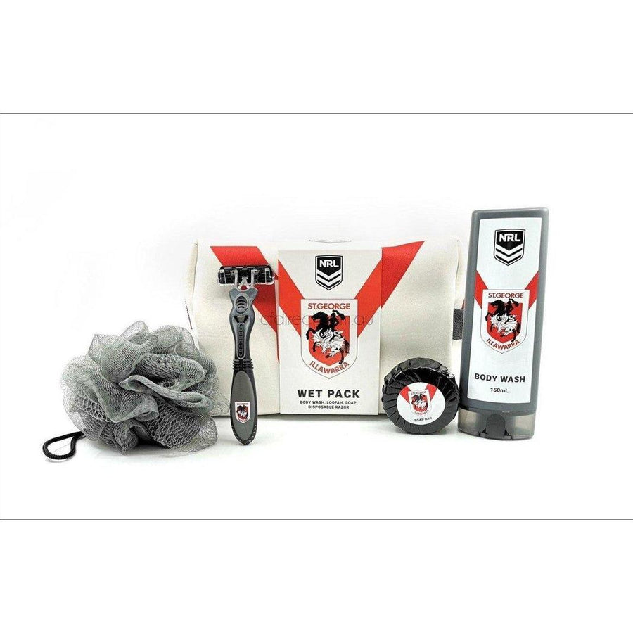 NRL St. George Dragons Toiletry Bag Gift Set - Cosmetics Fragrance Direct-9349830024536