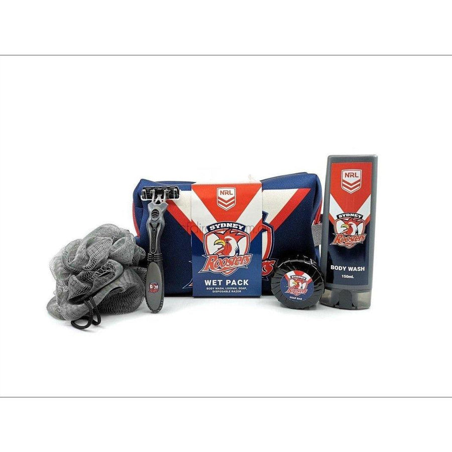 NRL Sydney Roosters Toiletry Bag Gift Set - Cosmetics Fragrance Direct-9349830024567