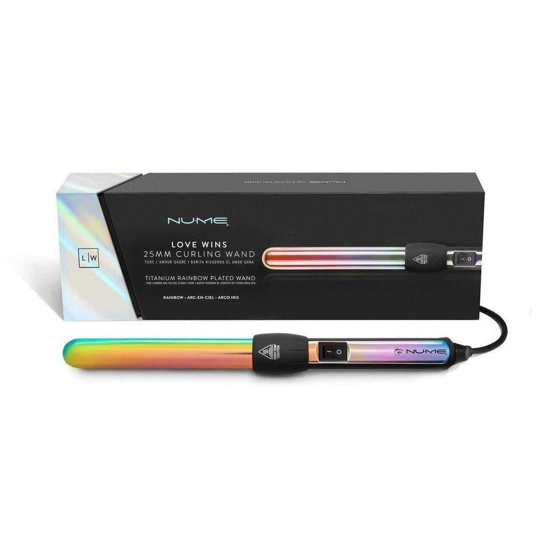 NuMe Love Wins Curling Wand Rainbow 25mm - Cosmetics Fragrance Direct-817845015072