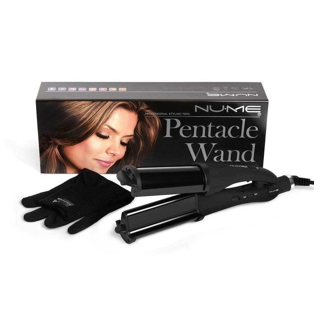 NuMe Pentacle 2-In-1 Curling Wand And Deep Waver - Cosmetics Fragrance Direct-817845011869