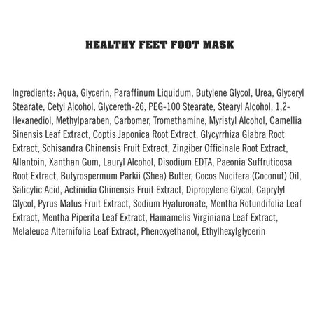 O'Keeffe's Healthy Feet Foot Mask Ingredients
