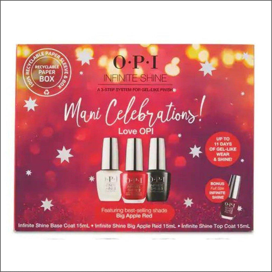 OPI Infinite Shine Mani Celebrations Love OPI Big Apple Gift Set - Cosmetics Fragrance Direct-4064665092561