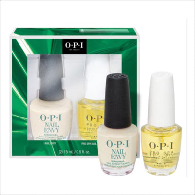 OPI Nail Envy & Pro Spa Nail & Cuticle Oil Gift Set 2x15ml - Cosmetics Fragrance Direct-4064665017700