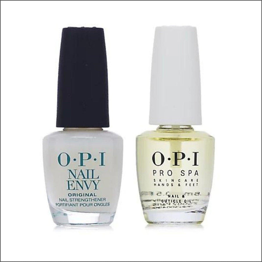 OPI Nail Envy & Pro Spa Nail & Cuticle Oil Gift Set 2x15ml - Cosmetics Fragrance Direct-4064665017700
