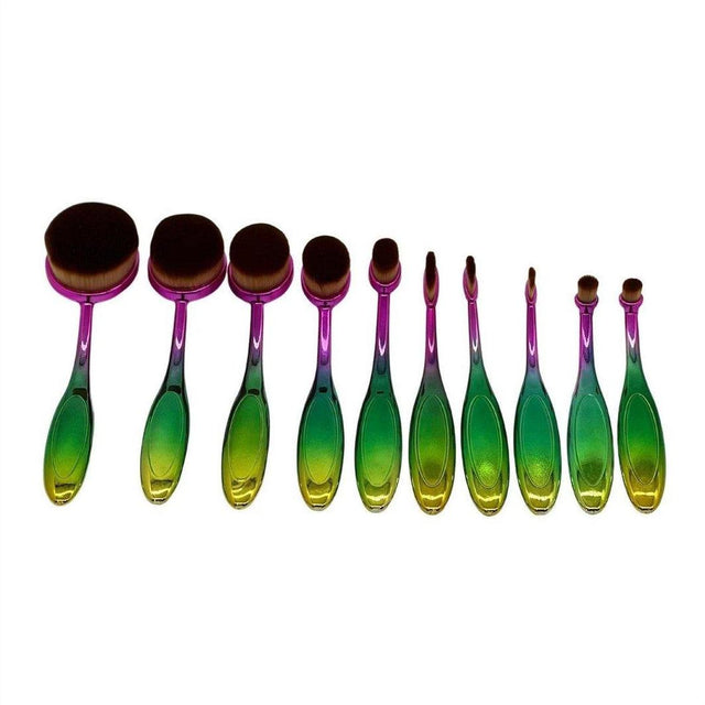 Oval Brush Set Collection - Rainbow - Cosmetics Fragrance Direct-149428