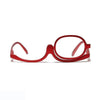 Ozko Magnifying Flip Lens Makeup Glasses 1 Pair Red - Cosmetics Fragrance Direct-9329370289633