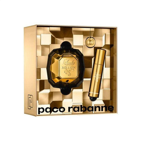 Paco Rabanne Lady Million Eau de Parfum 50ml 3 Piece Gift Set - Cosmetics Fragrance Direct-64628788