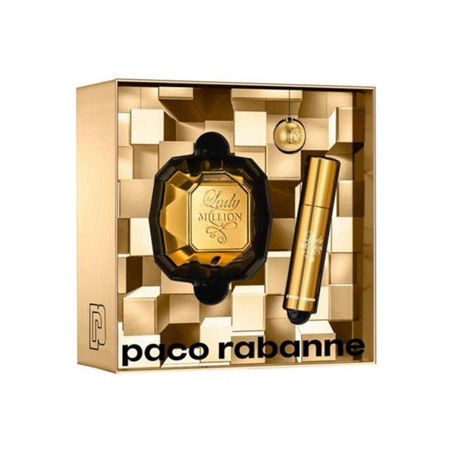 Paco Rabanne Lady Million Eau de Parfum 50ml 3 Piece Gift Set - Cosmetics Fragrance Direct-64628788