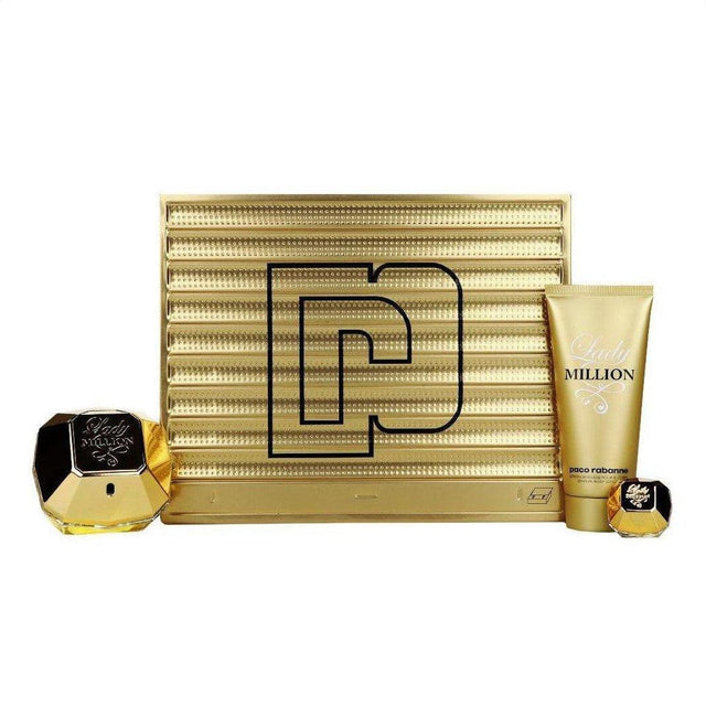 Paco Rabanne Lady Million Eau De Parfum 80ml Gift Set - Cosmetics Fragrance Direct-44151860
