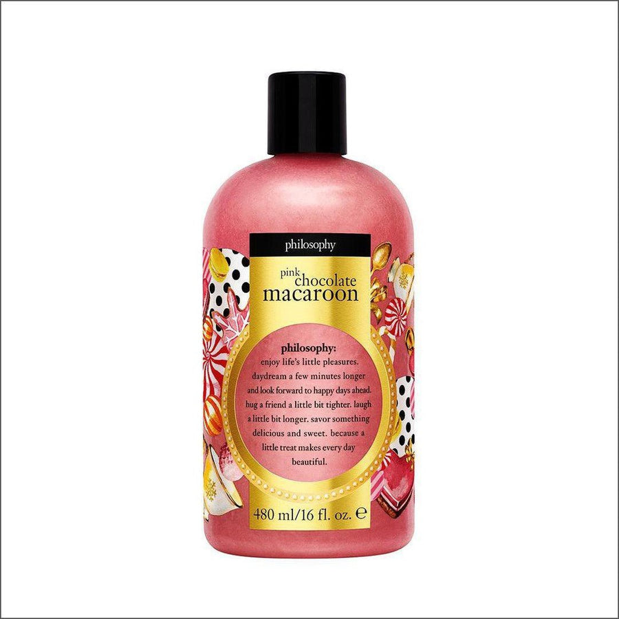Philosophy Pink Chocolate Macaroon Shampoo, Shower Gel & Bubble Bath - Cosmetics Fragrance Direct-3614229656350