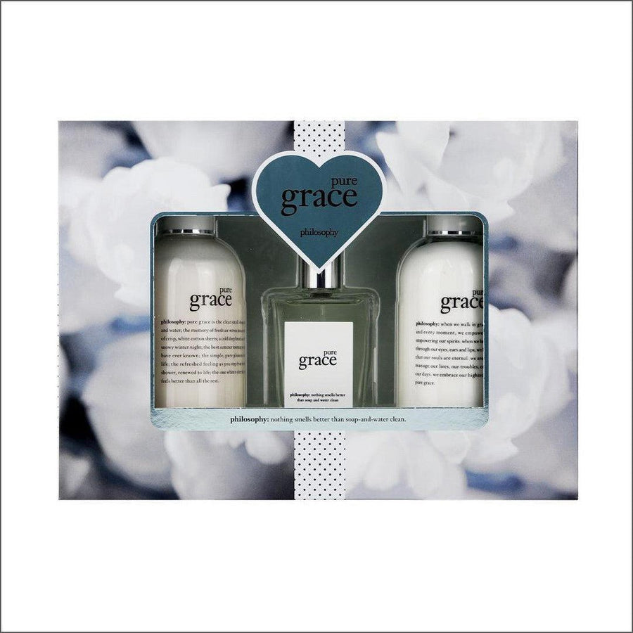 Philosophy Pure Grace Eau de Toilette 60ml Gift Set - Cosmetics Fragrance Direct-12636980
