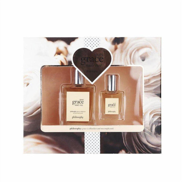 Philosophy Pure Grace Nude Rose Eau de Toilette 60ml Gift Set - Cosmetics Fragrance Direct-3614227846746