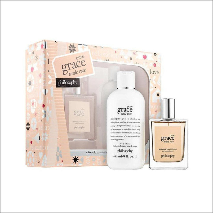 Philosophy Pure Grace Nude Rose Gift Set - Cosmetics Fragrance Direct-3614226294999