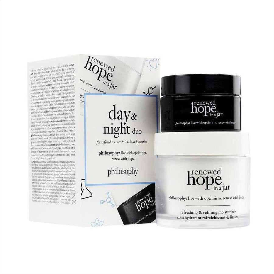 Philosophy Renewed Hope In A Jar Day & Night Duo - Refined Texture & Hydration GiftSet - Cosmetics Fragrance Direct-83276084