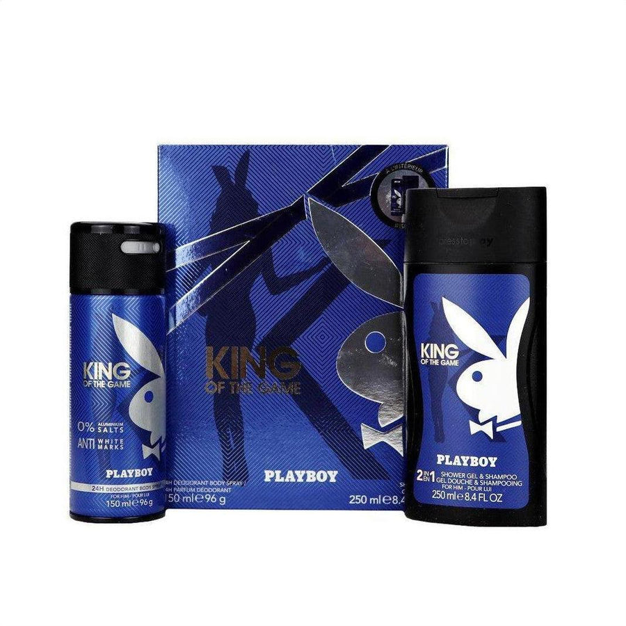 Playboy King of the Game Body Spray 150ml Gift Set - Cosmetics Fragrance Direct-23078452