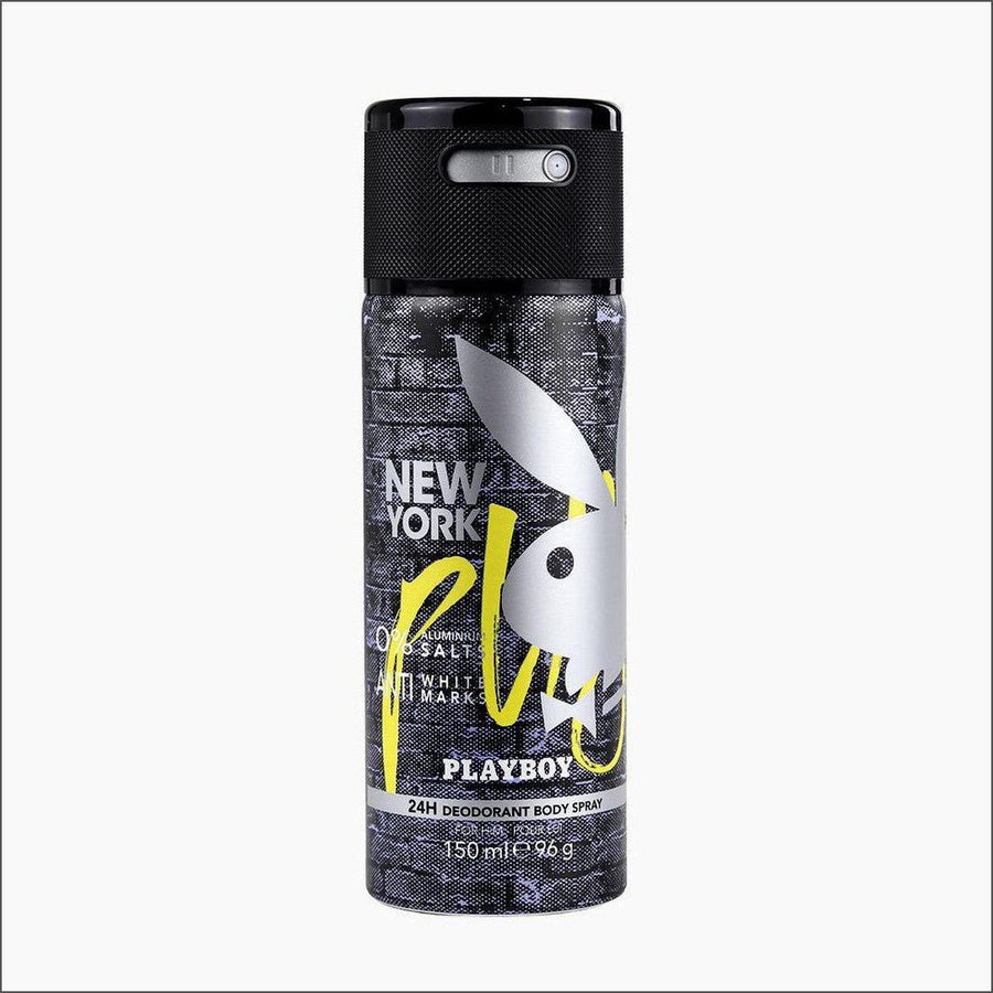Playboy New York 24Hour Deodorant Body Spray For Him150ml - Cosmetics Fragrance Direct-5050456521722