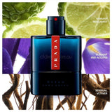 Prada Luna Rossa Ocean Eau De Toilette 50ml - Cosmetics Fragrance Direct-3614273556187