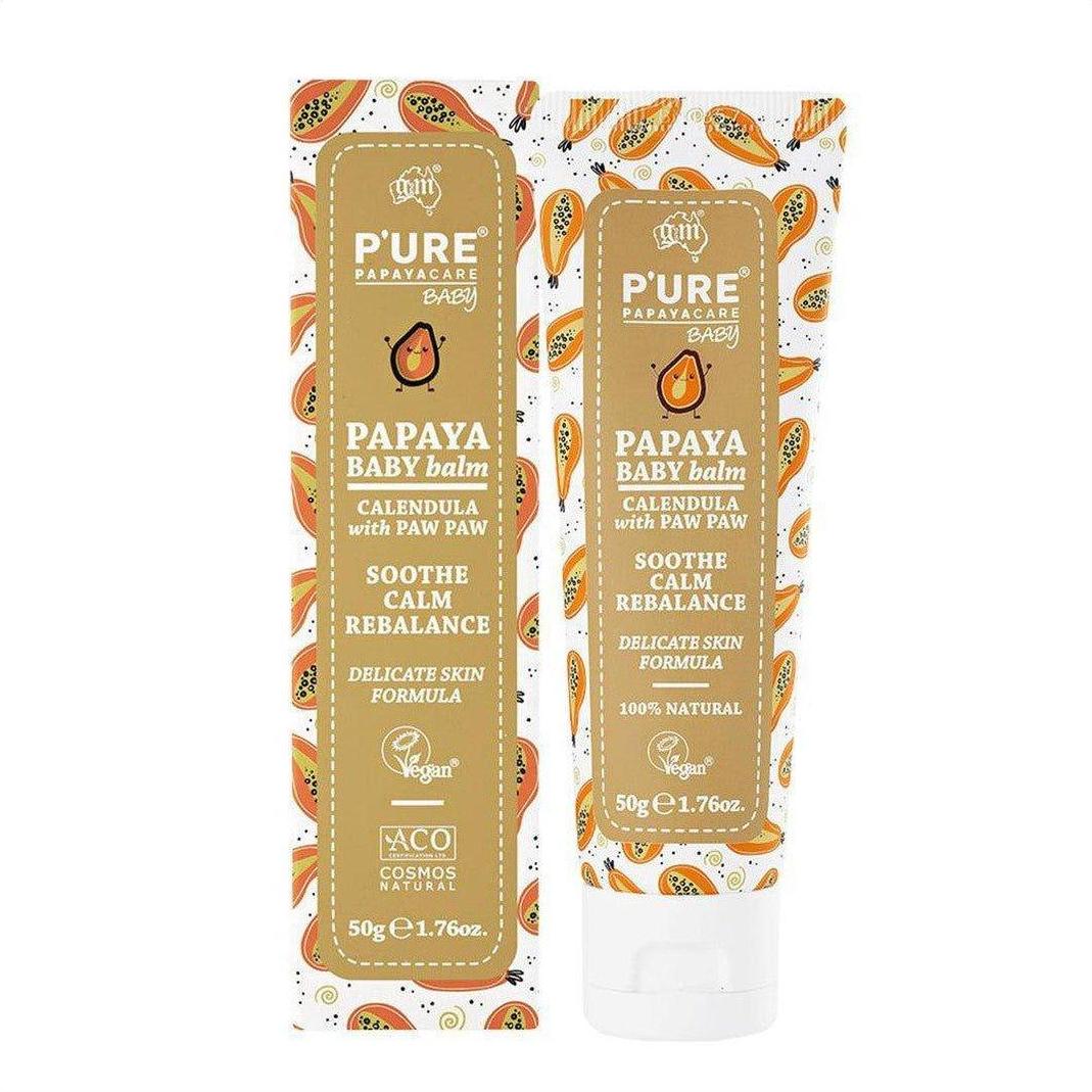 P'ure Papayacare Baby Papaya Baby Balm 50g - Cosmetics Fragrance Direct-9322316008411