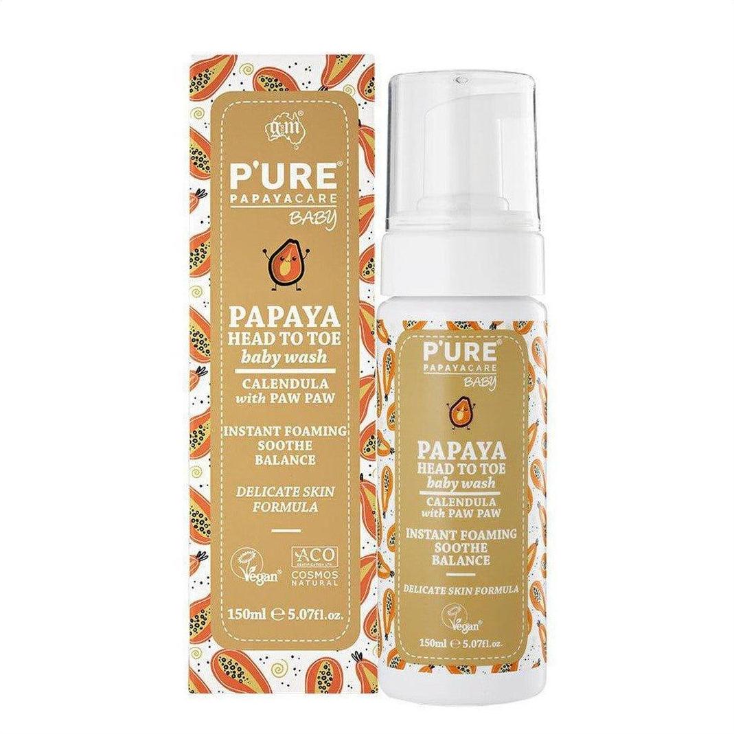 P'ure Papayacare Baby Papaya Head To Toe Baby Wash 150ml