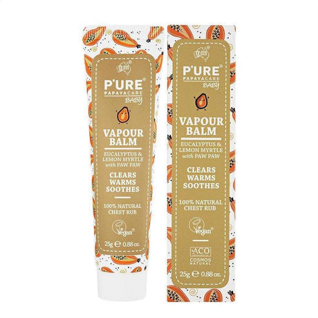 P'ure Papayacare Baby Vapour Balm 25g - Cosmetics Fragrance Direct-9322316008510