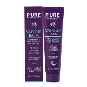 P'ure Papayacare Vapour Balm 25g - Cosmetics Fragrance Direct-9322316008350