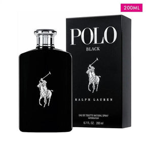 Ralph Lauren Polo Black Eau De Toilette 200ml - Cosmetics Fragrance Direct-39159604
