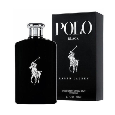Ralph Lauren Polo Black Eau De Toilette 200ml - Cosmetics Fragrance Direct-39159604