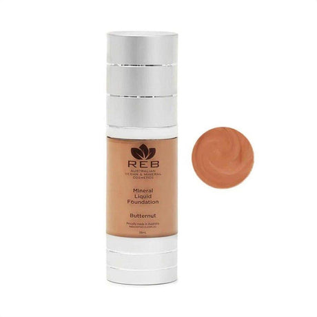 Reb Cosmetics Liquid Mineral Foundation - Butternut 30ml - Cosmetics Fragrance Direct-
