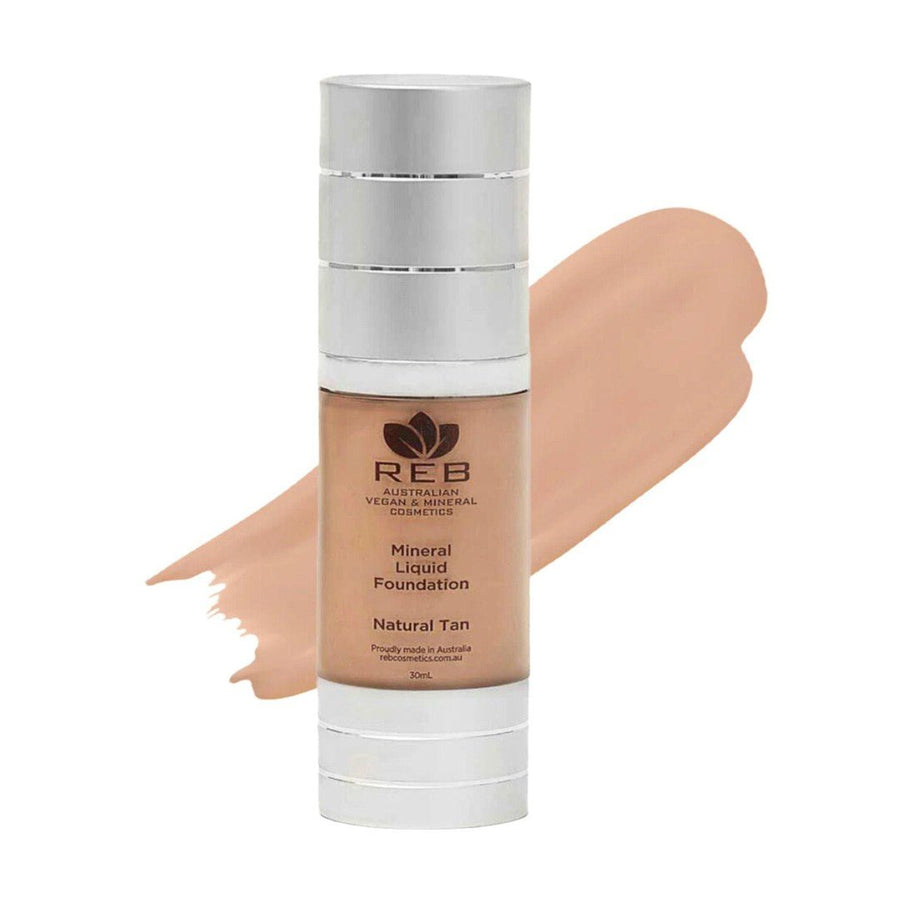 Reb Cosmetics Mineral Liquid Foundation Natural Tan 30ml - Cosmetics Fragrance Direct-