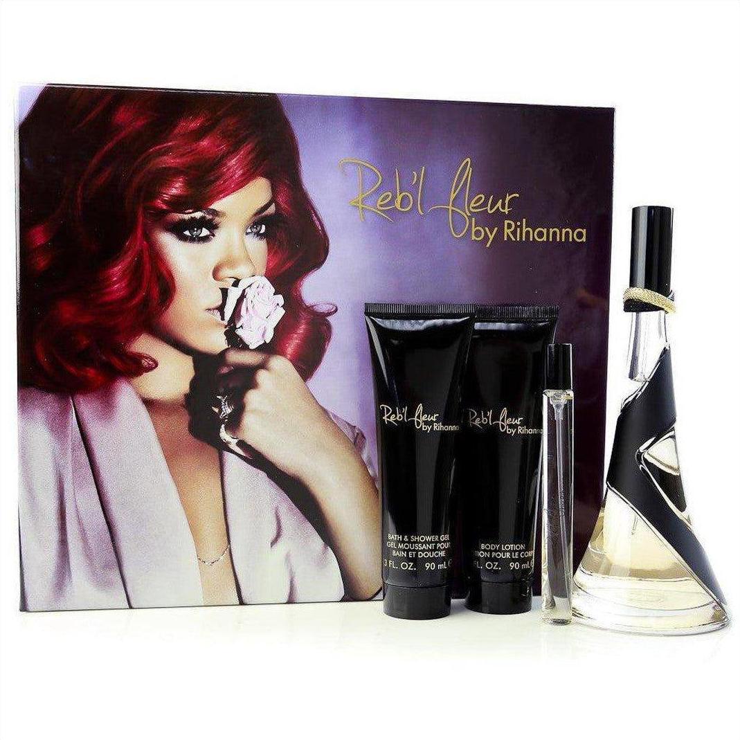 Perfume Gift Set Rihanna Perfume Reb Fleur اشتري Rebl Fleur 4Pc Set اونلاين في الكويت Klinq