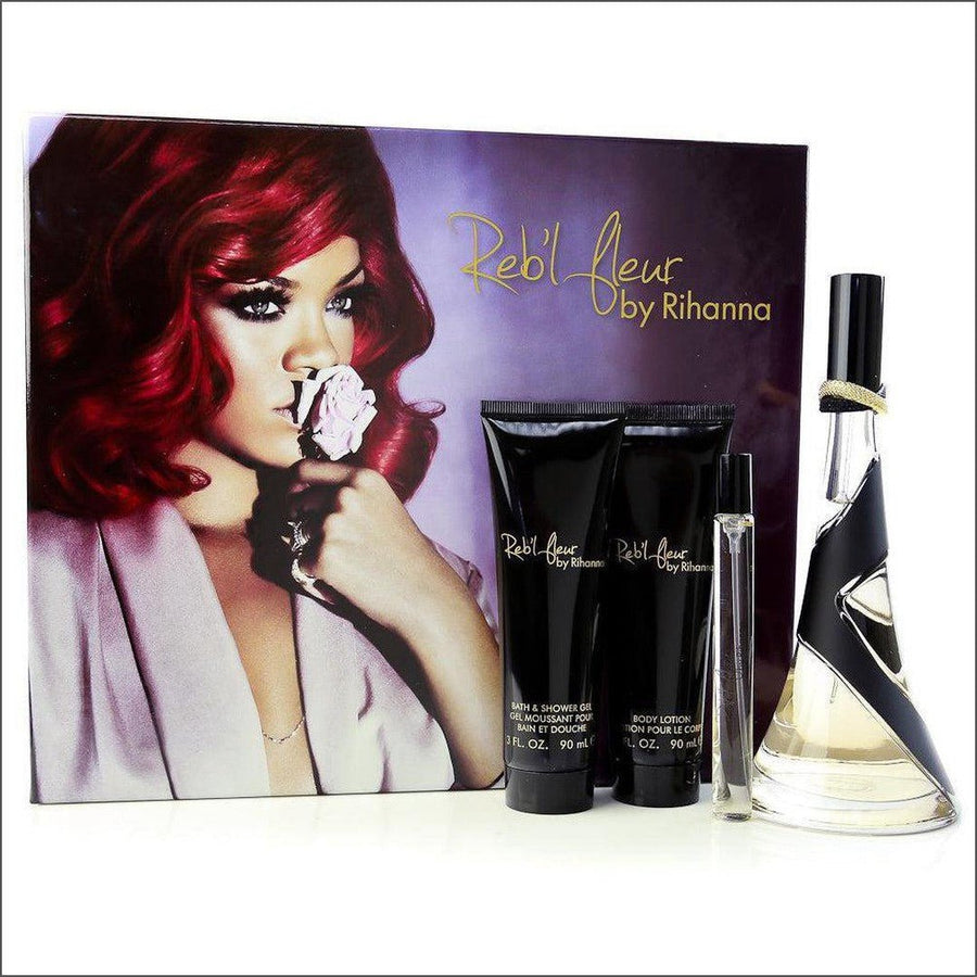Reb'l Fleur by Rihanna 3 Piece Gift Set - Cosmetics Fragrance Direct-69087796