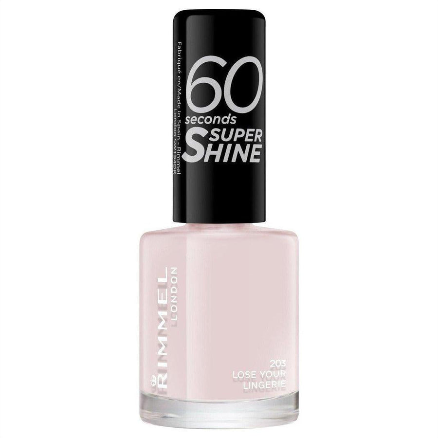 Rimmel 60 Second Super Shine Nail Polish - 203 Lose Your Lingerie - Cosmetics Fragrance Direct-39904052