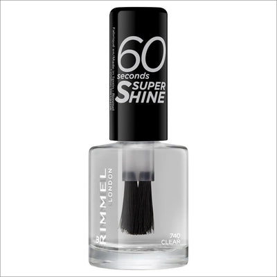 Rimmel 60 Second Super Shine Nail Polish - 740 Clear - Cosmetics Fragrance Direct-20013876