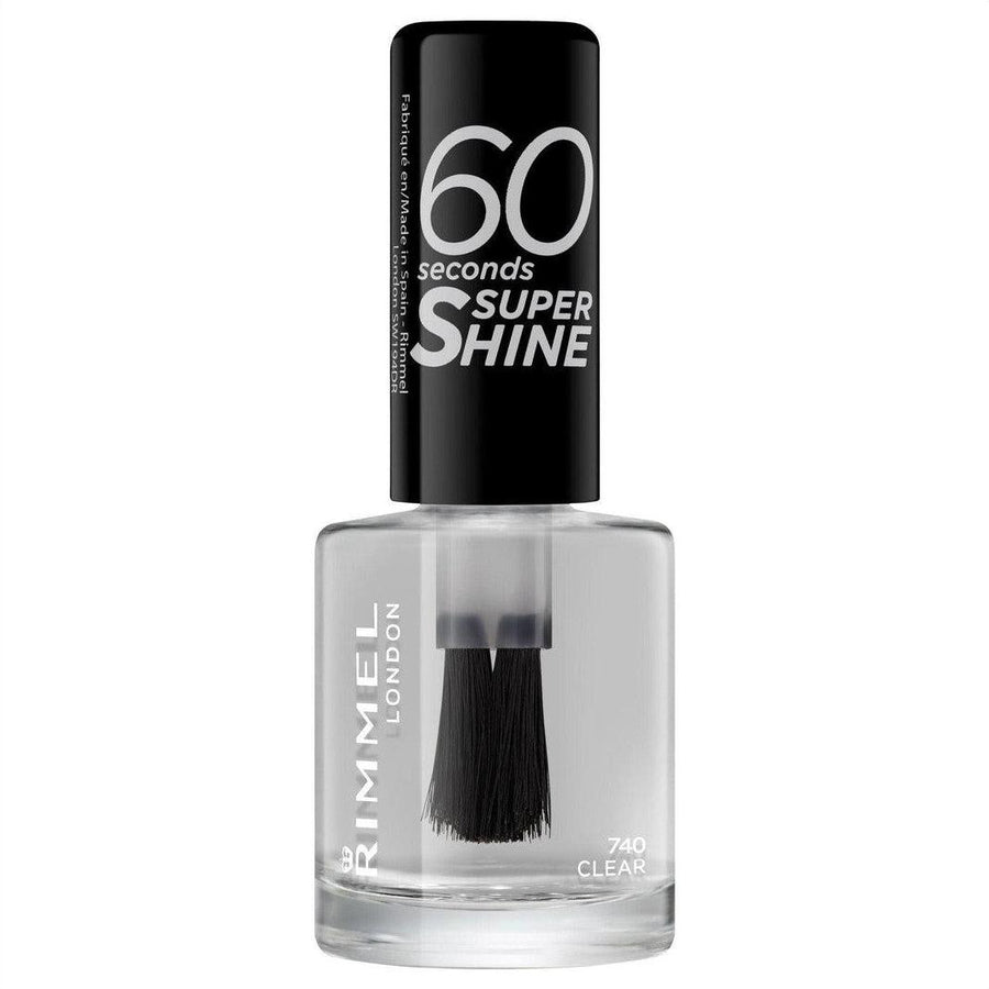 Rimmel 60 Second Super Shine Nail Polish - 740 Clear - Cosmetics Fragrance Direct-20013876