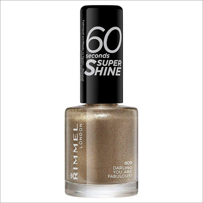 Rimmel 60 Second Super Shine Nail Polish - 809 Darling, You Are Fabulous - Cosmetics Fragrance Direct-3614220650012