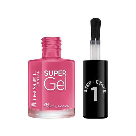 Rimmel Super Gel Nail Polish - 032 Cocktail Passion - Cosmetics Fragrance Direct-30121249