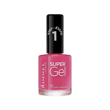 Rimmel Super Gel Nail Polish - 032 Cocktail Passion - Cosmetics Fragrance Direct-30121249