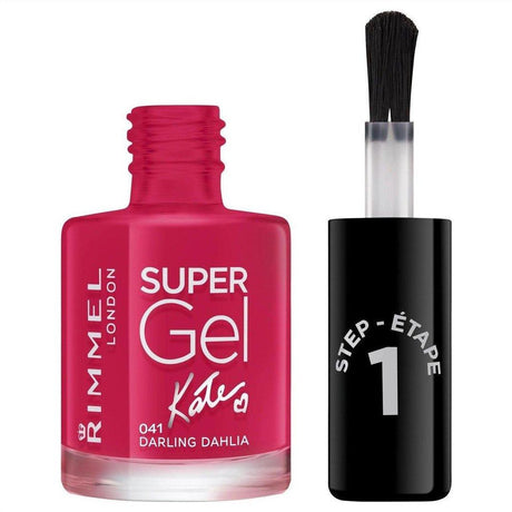 Rimmel Super Gel Nail Polish by Kate Moss - 041 Darling Dahlia - Cosmetics Fragrance Direct-62513972
