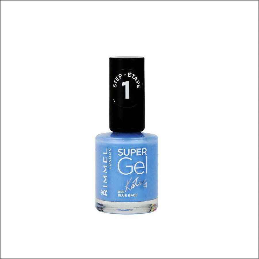 Rimmel Super Gel Nail Polish by Kate Moss - 052 Blue Babe - Cosmetics Fragrance Direct-70345524