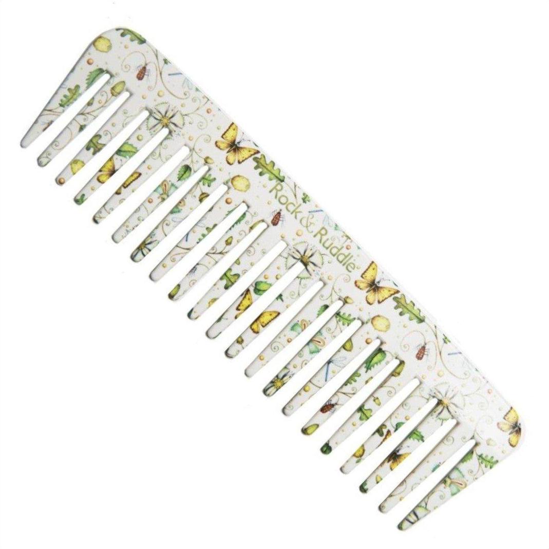 Rock & Ruddle Acorns & Butterflies Wide Tooth Comb