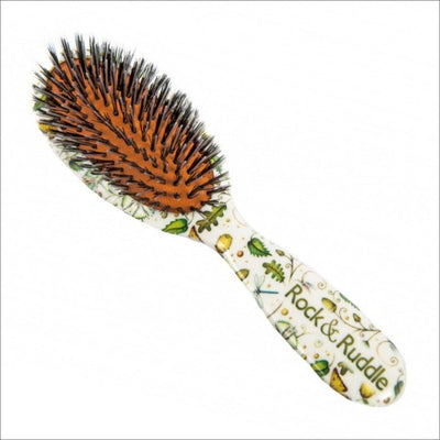 Rock & Ruddle Big Acorns & Butterflies Boar Bristle Hair Brush - Cosmetics Fragrance Direct-5060342150028