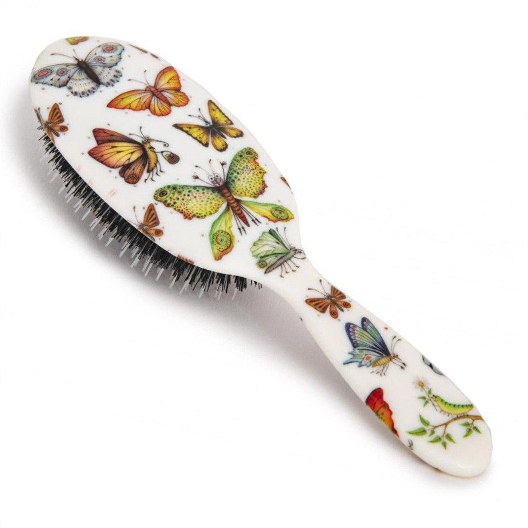 Rock & Ruddle Big Beautiful Butterflies Boar Bristle Hair Brush