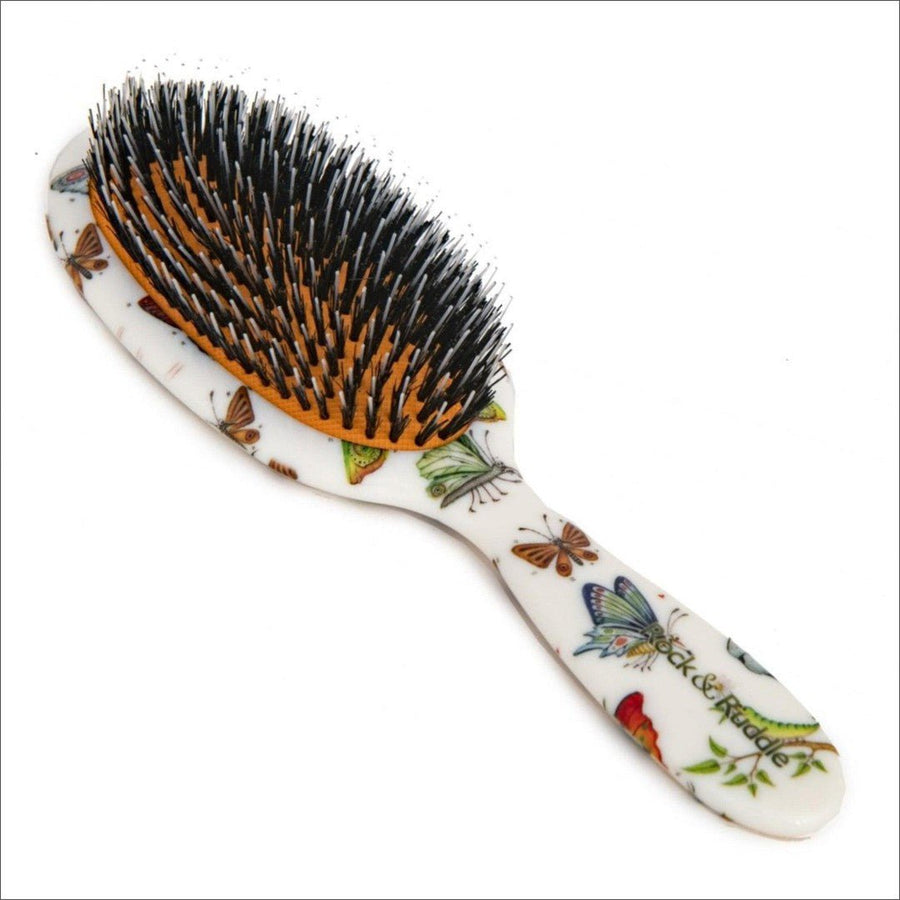 Rock & Ruddle Big Beautiful Butterflies Boar Bristle Hair Brush - Cosmetics Fragrance Direct-5060342154064