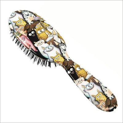 Rock & Ruddle Big Cats & Dogs Boar Bristle Hair Brush - Cosmetics Fragrance Direct-5060342150042